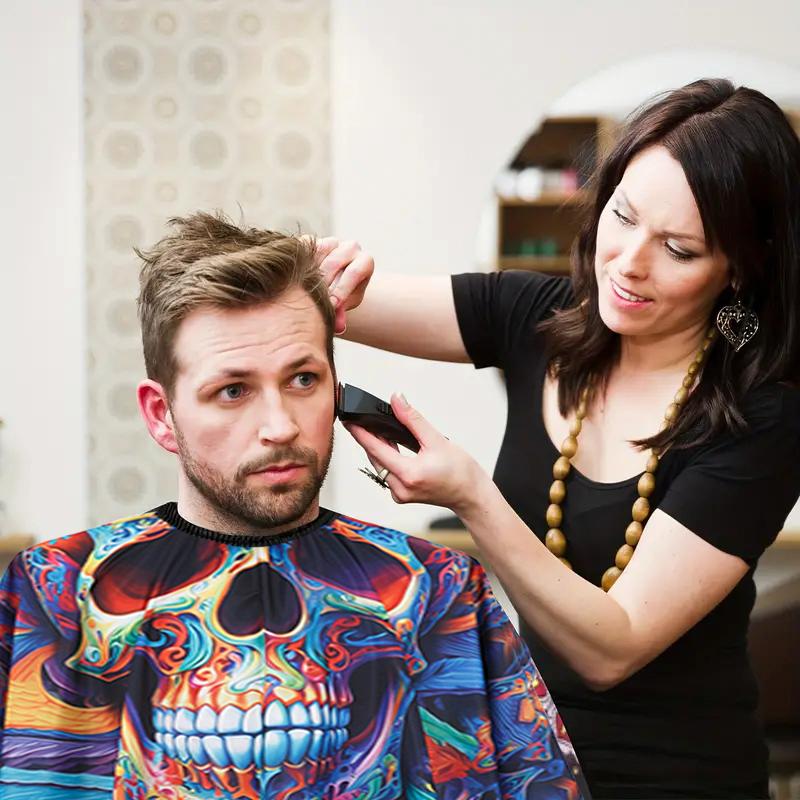 Professional Barber Cape Set Neck Strips Stretchy Paper Hairdressing Sweeping Neck Hair Cleaning Duster Salon Hair Styling Tools