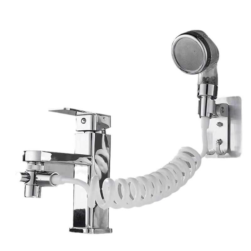 Three-Gear Stop Water Shower Head with Hair Washing Extension