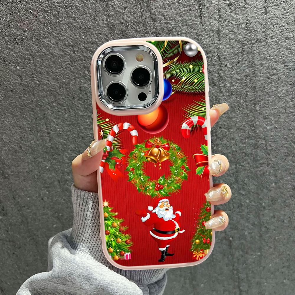 N111 Merry Christmas art Happy New Year мягкие чехлы для телефонов iPhone 16Pro — фото 19