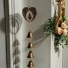 Heart Shape Wing Durability Wind Bells Featuring Clear Bells and Easyly Hanging Chain for Balcony Patios Use
