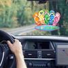 Cartoon Themed Summer Acrylic Flip Flop Car Charm Decorative Accessory For Vehicles