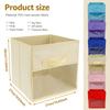 6Pcs Non-Woven Fabric Storage Box Foldable Fabric Cube Storage Bins Large Capacity Closet Clothes Shoes Storage Containers