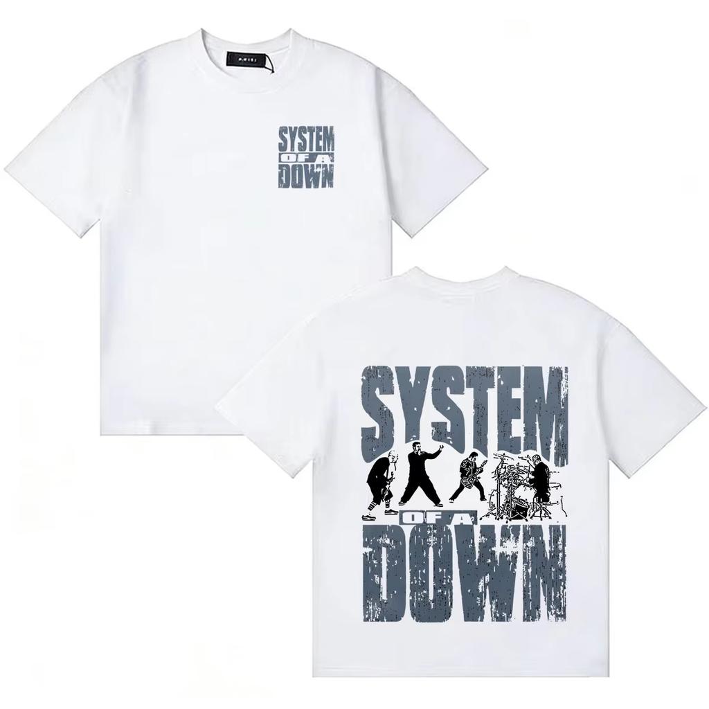 2026 System of A Down Aesthetic Music Loose Cotton Crew Neck Comfort Short Sleeve Unisex Summer Fashion Women And Men T-Shirt