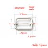 Stainless Steel Adjustable D-Ring Buckle - Copper Three-Speed Wire Pull Design
