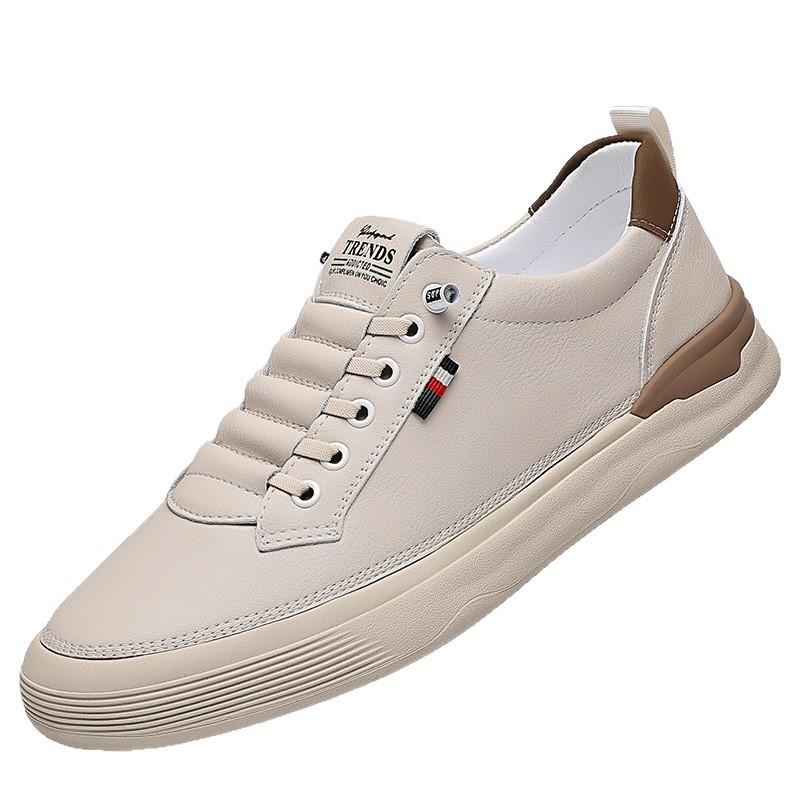 Spring and summer four seasons men's casual business leather shoes soft sole soft surface comfortable breathable anti-shoes