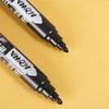 10/50pcs Black Waterproof Markers, Large Capacity Oil-Based Non-Fading Thick Tip Suitable for Logistics Multi-Purpose Use
