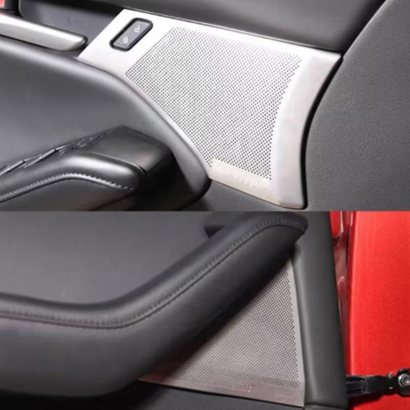 For Mazda 3 Alexa 2019 2020 2021 2022 Car Accessories A-pillar Audio Speaker Cover Trim Door Loudspeaker Cover Trim h9