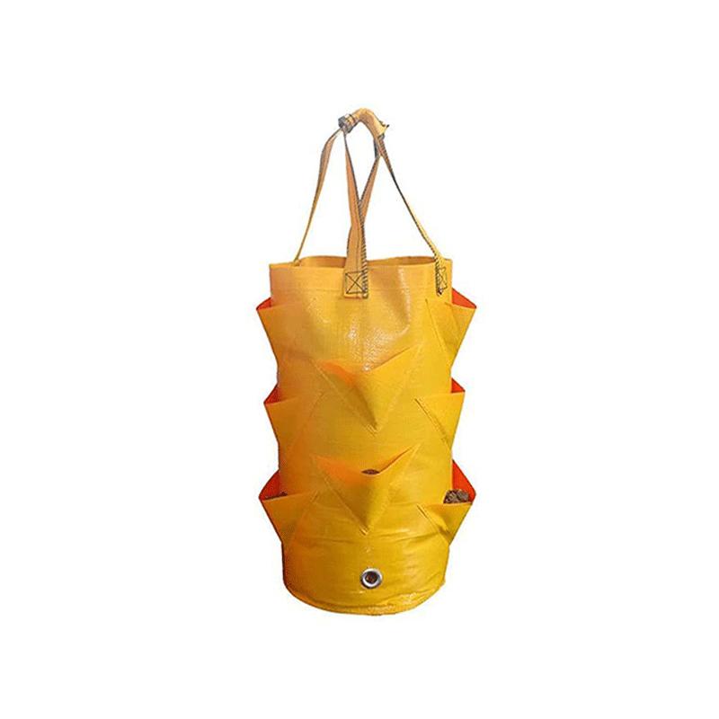 Strawberry Hanging Flower Pot Bag Herb Growing Container Garden Storage Easy Plant Care & Display Bag