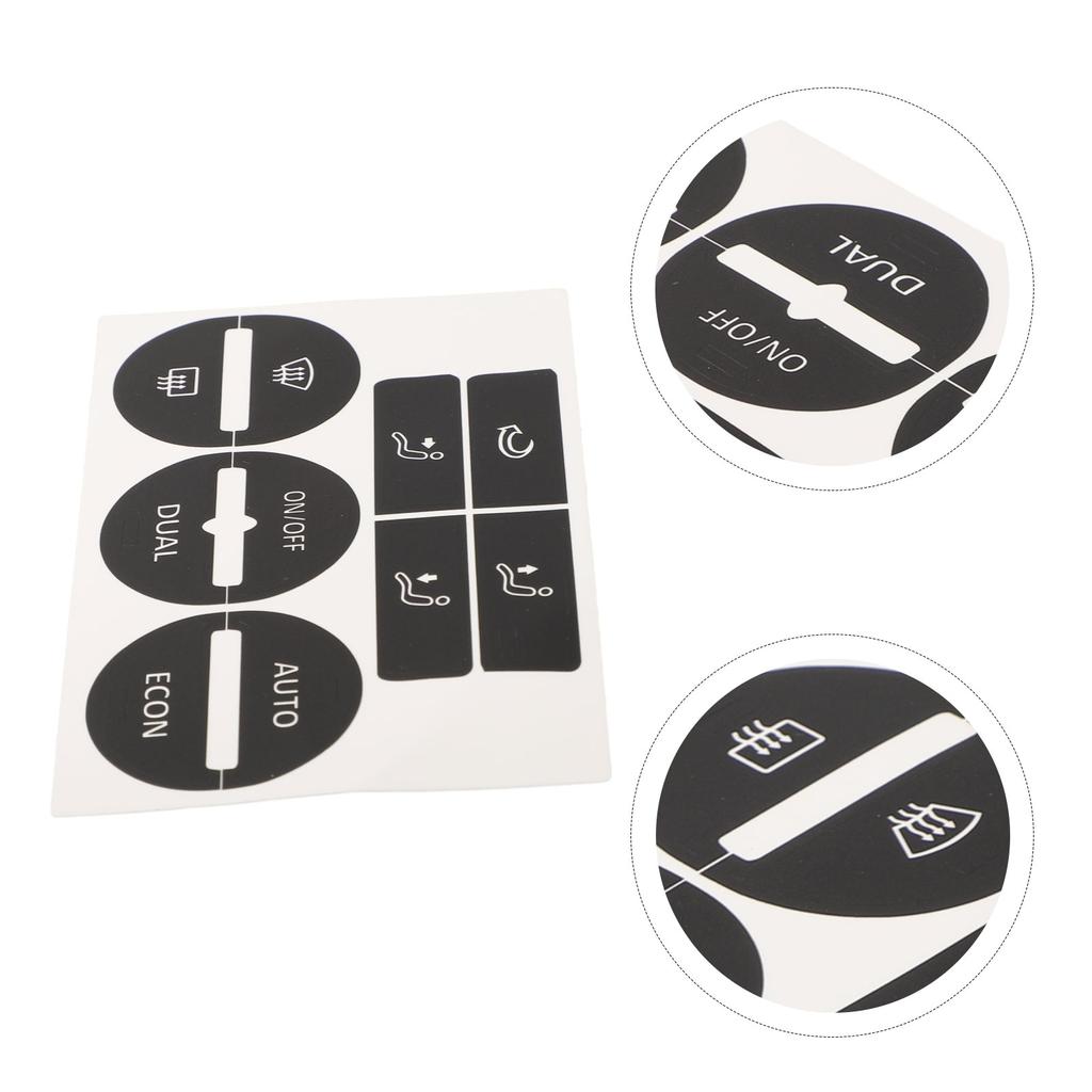 Auto Center Console For GOLF/Mk5 04-08 AC A/C Control Button Worn Repair Kit Decals Stickers Car Button Repair Stickers