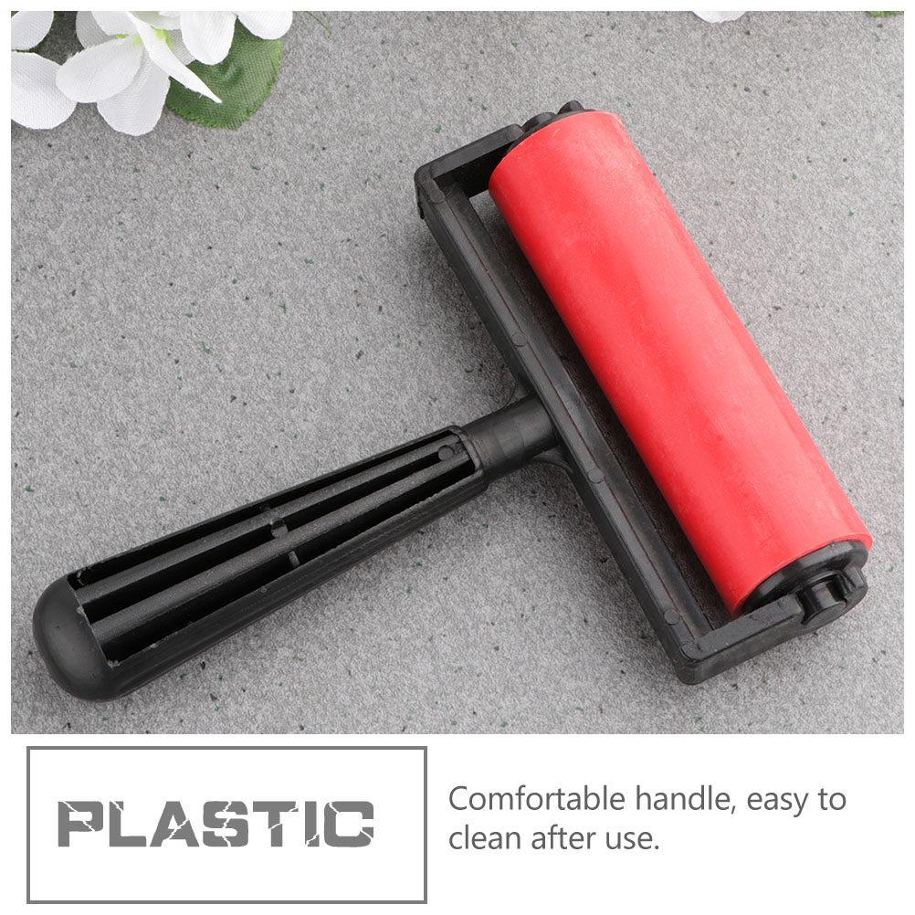 2Pcs Premium Plastic Printmaking Roller for Ink Glue Stamping Scrapbook Wallpaper Art Craft DIY Projects Comfortable Grip