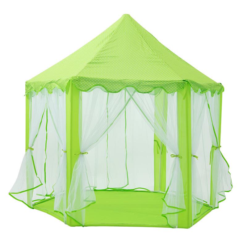 Hexagonal Princess Tent for Kids – Mosquito-Proof, Breathable Castle Playhouse for Indoor Parent-Child Interaction