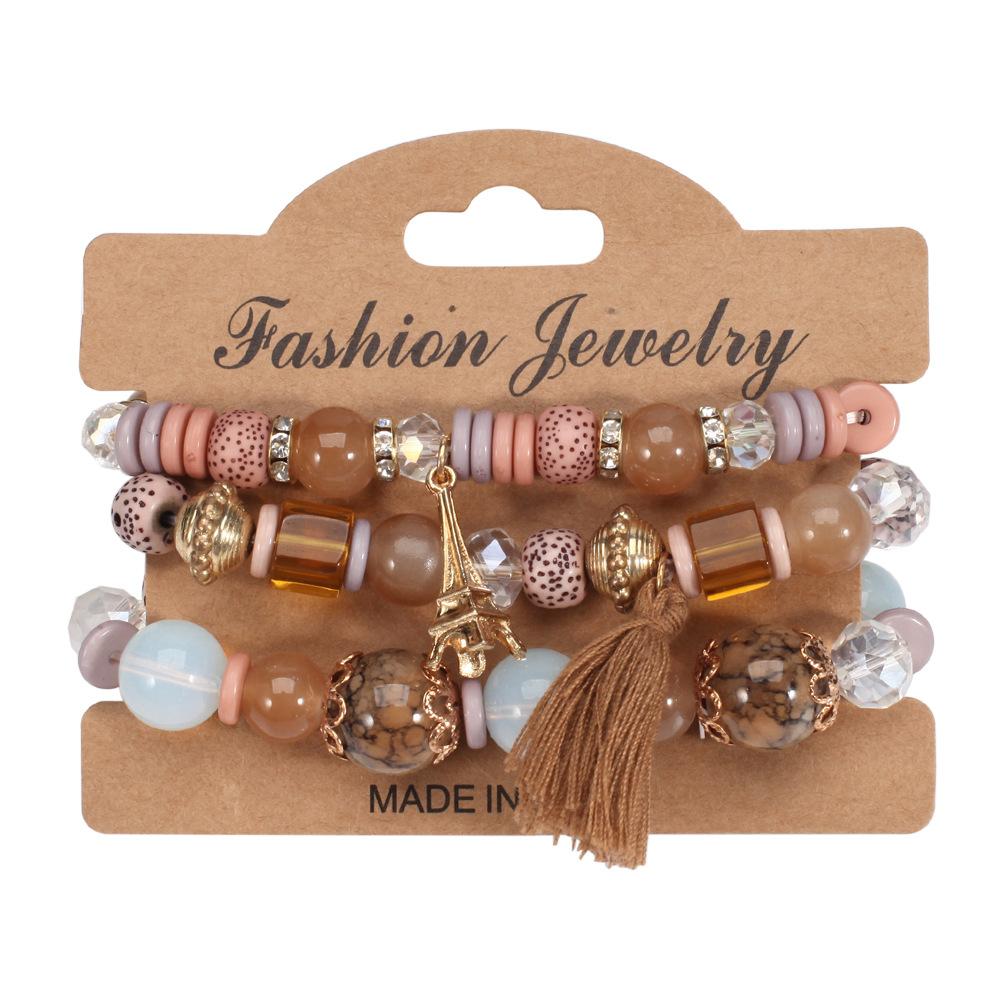 JYL TS Bracelet Bohemian Independence Day  Patriotic Beads Ignites Pride