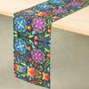 Colorful Flowers Table Runner Mexican Fiesta Day of The Dead Linen Table Runners Kitchen Table Decoration Banquet Party Decor