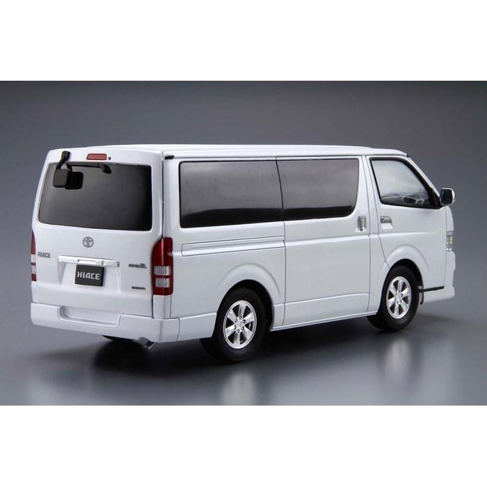Aoshima Toyota TRH200V Hiace Super GL '10 1/24 Scale Plastic Model Kit, White, -197mm