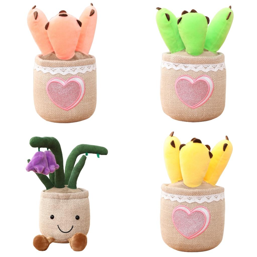Creative Plant Pot With Cake Mushroom And Tulip Design