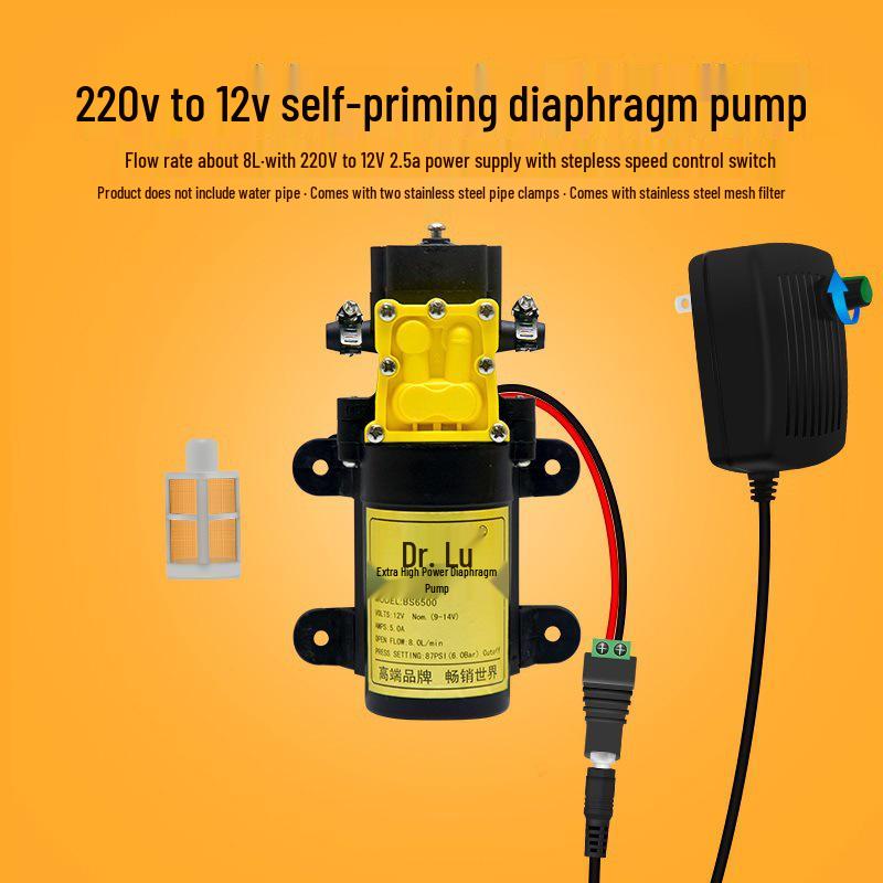 12V/24V High-Pressure Self-Priming Mini Electric Diaphragm Water Pump