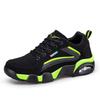 Autumn and winter foreign trade new leather surface air cushion shock absorption sports shoes casual and light running shoes low-top travel shoes men