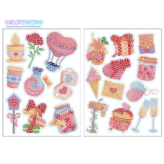 1 Set DIY-Strass-Malaufkleber, unterhaltsames pädagogisches Handwerk, multifunktionale Malaufkleber für Kinder und Erwachsene
