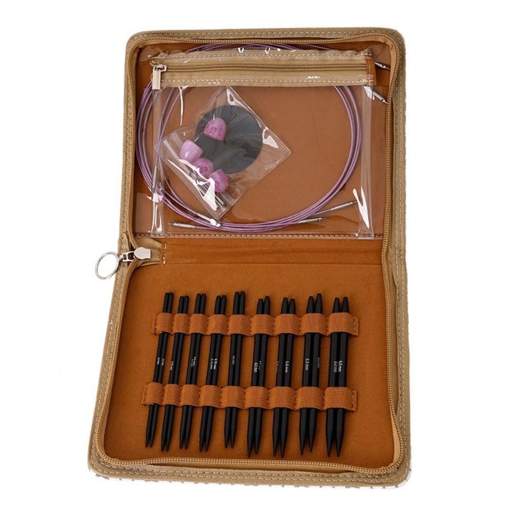 18 Sizes Circular Knitting Needle Set Knitting Needle Set with Bag  For Knitting Enthusiasts