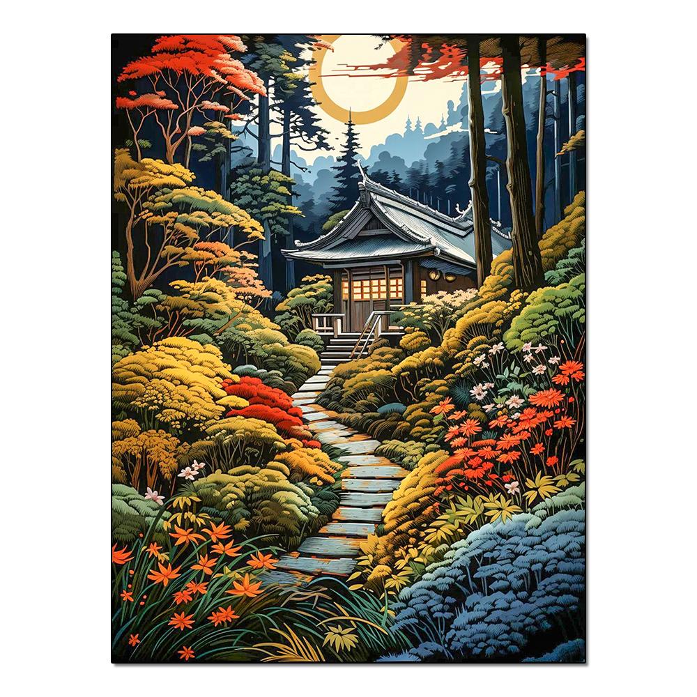 Landscape Sunset Diamond Painting Complete Kit DIY Mosaic Embroidery Hobby Handicraft Painting for Home Wall Decoration
