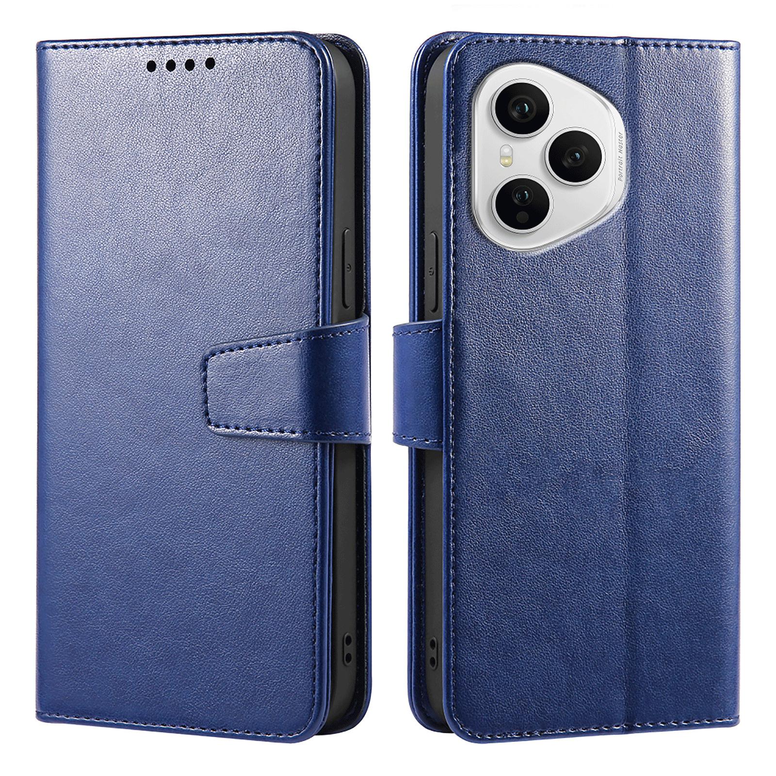 

Для Honor 400 Pro 5G (Глобальный) Чехол-подставка Держатель для карт Кошелек Кожаный чехол для телефона Blue