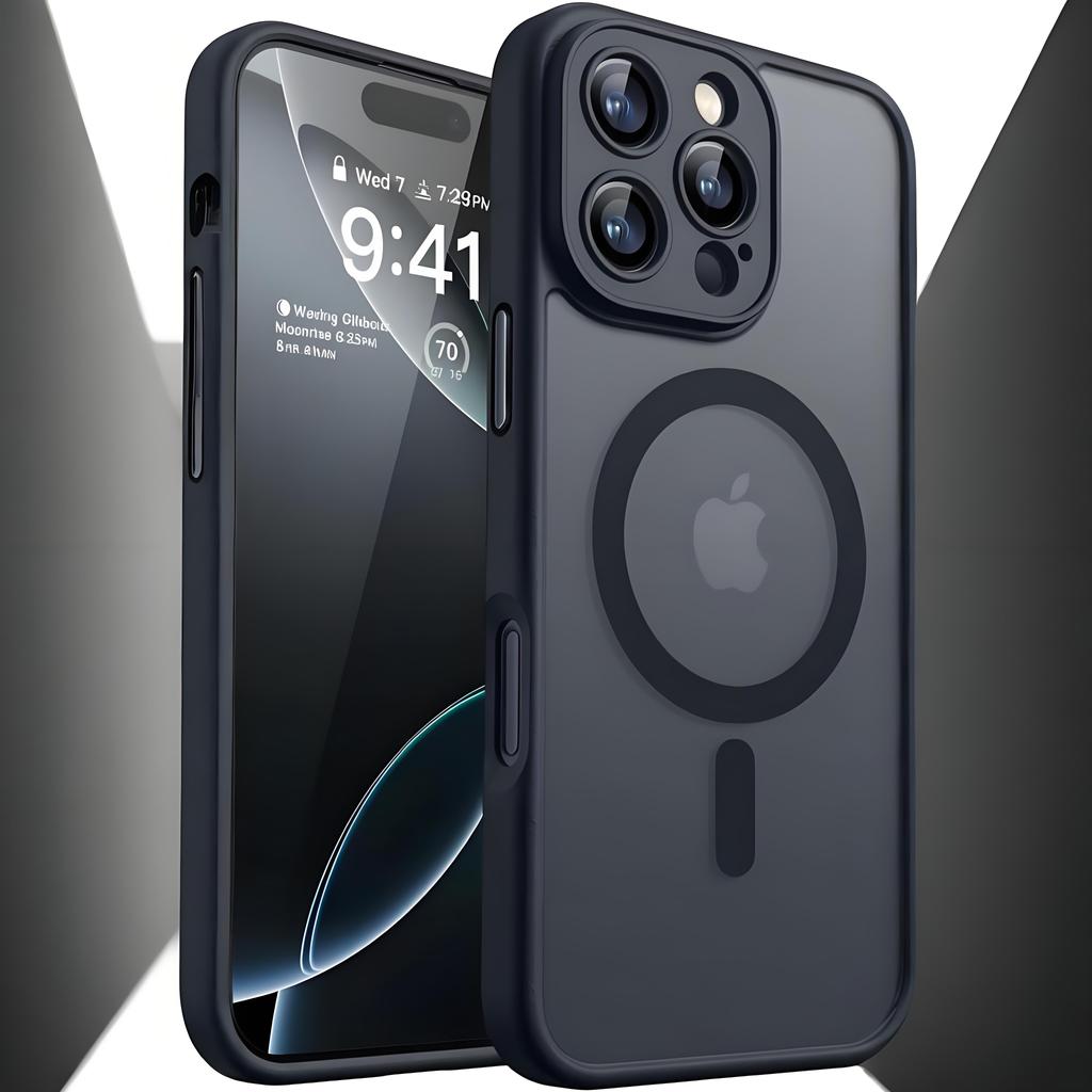 Translucent Magnetic Frosted Matte Phone Case For iPhone 17 Air 16 15 14 Plus 13 12 11 Pro Max For Magsafe Wireless Charge Cover