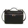 Chic Lychee Grain Women Lunch Tote Bag Insulated Shoulder Crossbody Handheld Bag for Commute Office Food Storage