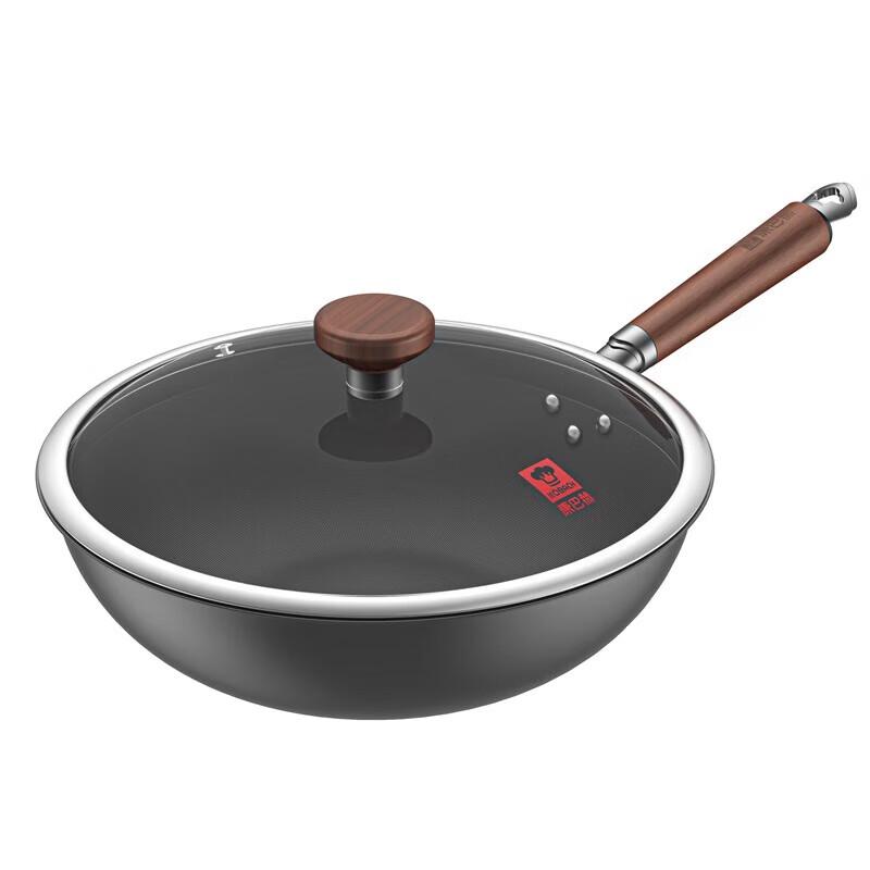 KOBACH KGL-C32T 0-Coating Non-Stick Iron Wok