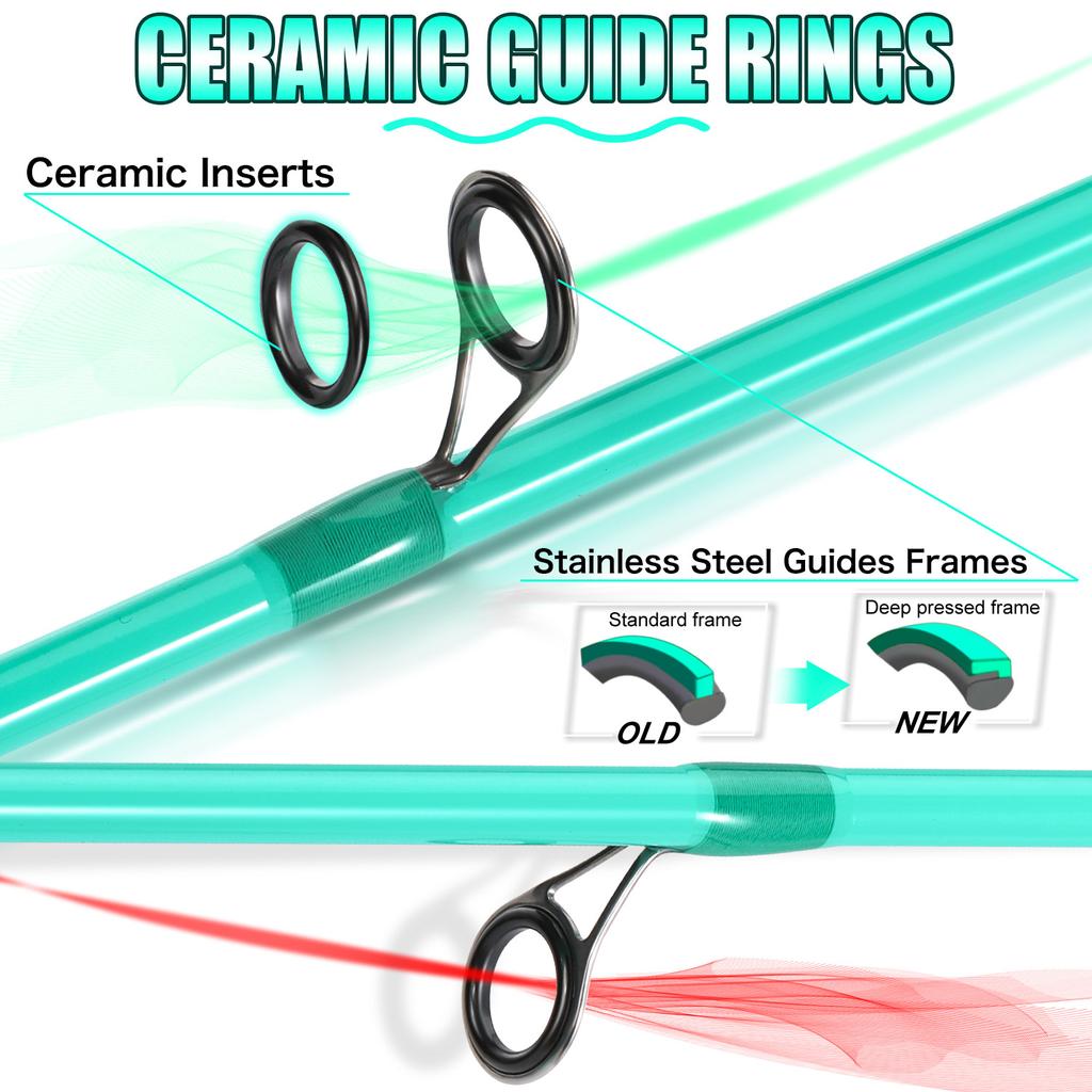 Fiskestang 1,8/2,1m Karbonfiberstang Ultralett Spinn-/kastekraft M Stang Reisefiskestang Fiskeutstyr