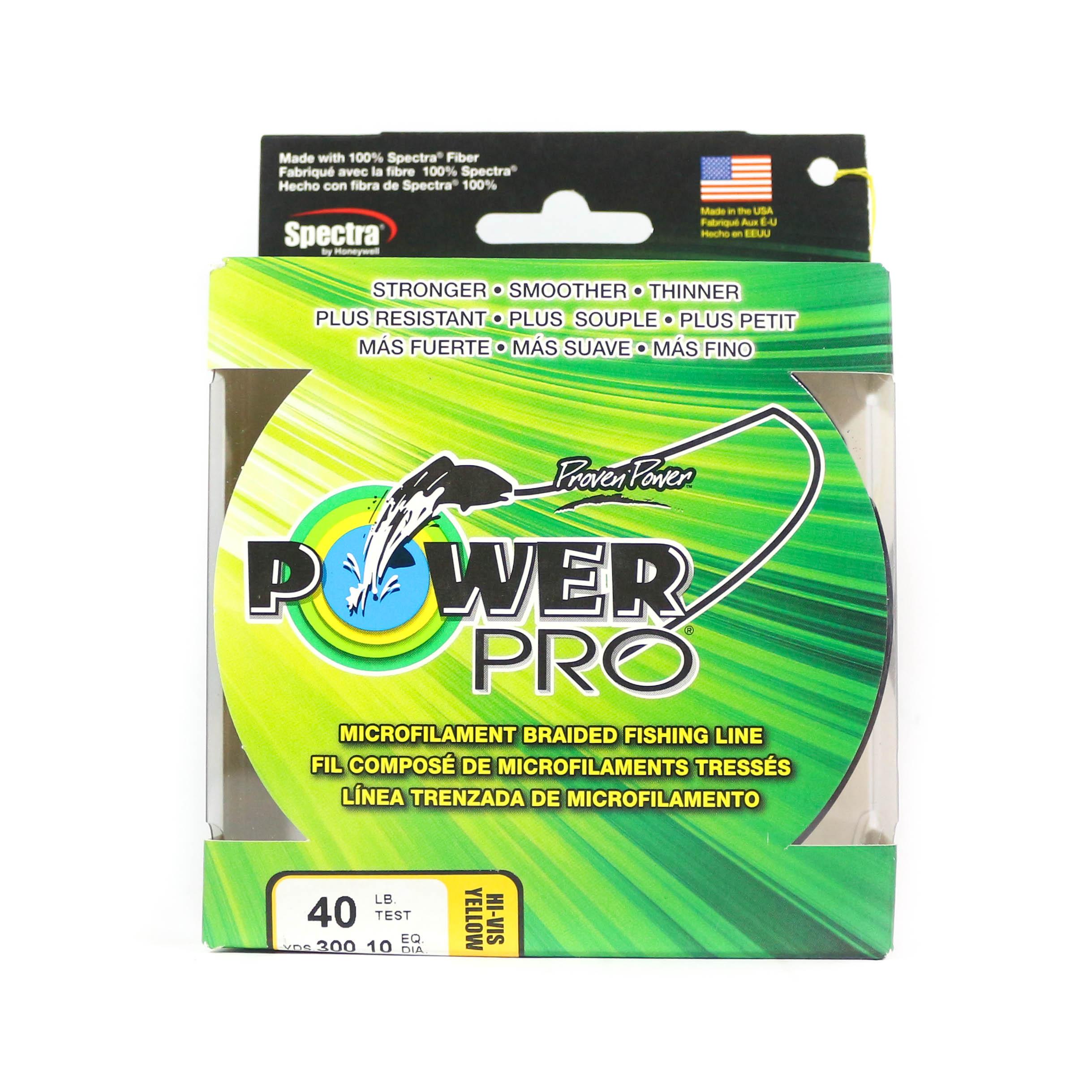 

Плетеная леска Power Pro Spectra 40 фунтов на 300 ярдов, желтая (6424)