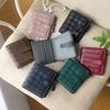 Handwoven Genuine Leather Wallet Men Women - Bi-Fold Coin Pouch Card Holder In Sheepskin Fashionable Business Style