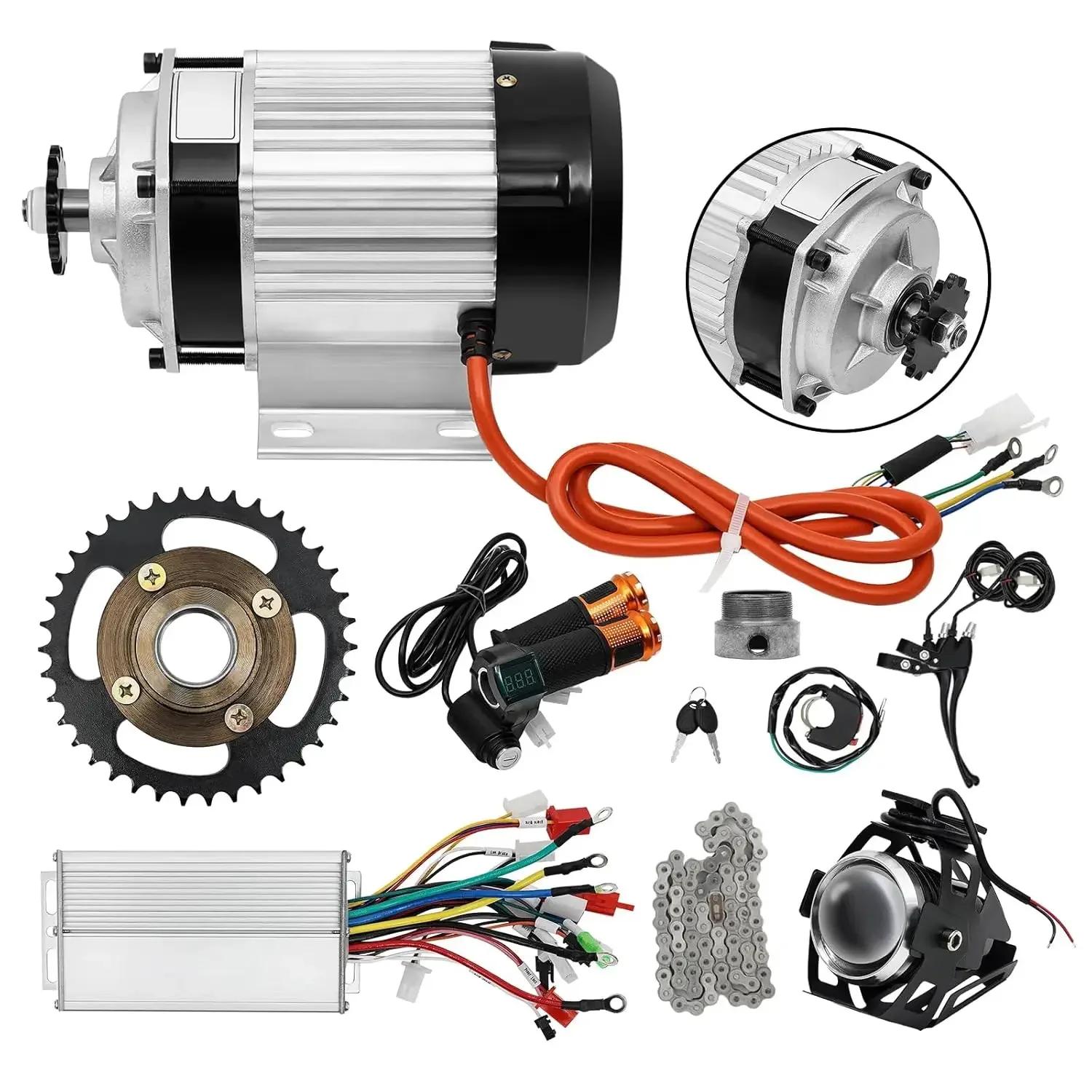 Kit Motore Elettrico Brushless 750W 48V, Motore Geared Brush-Less per Pedicab Elettrico, Kit di Conversione per Go Kart ATV Bicicletta Elettrica