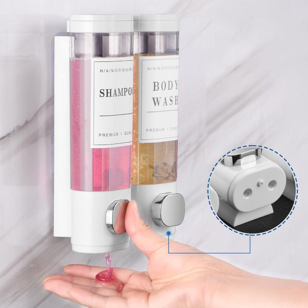 Wall Mounted Shower Soap Dispenser No Drill Conditioner Dispenser For Bathroom Hotel