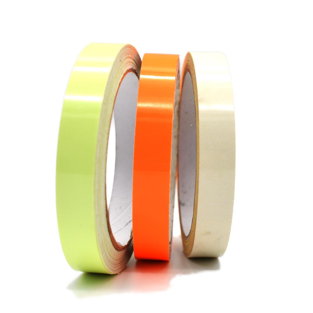 MNFT 5M PET Glow Tape Self-adhesive Sticker Green Orange Blue Luminous Tape Fly Fishing Lure Jig Bait Making Material