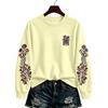 Women's Fashion Casual Halloween Print Pullover Sweatshirt Long Sleeve Neck Top