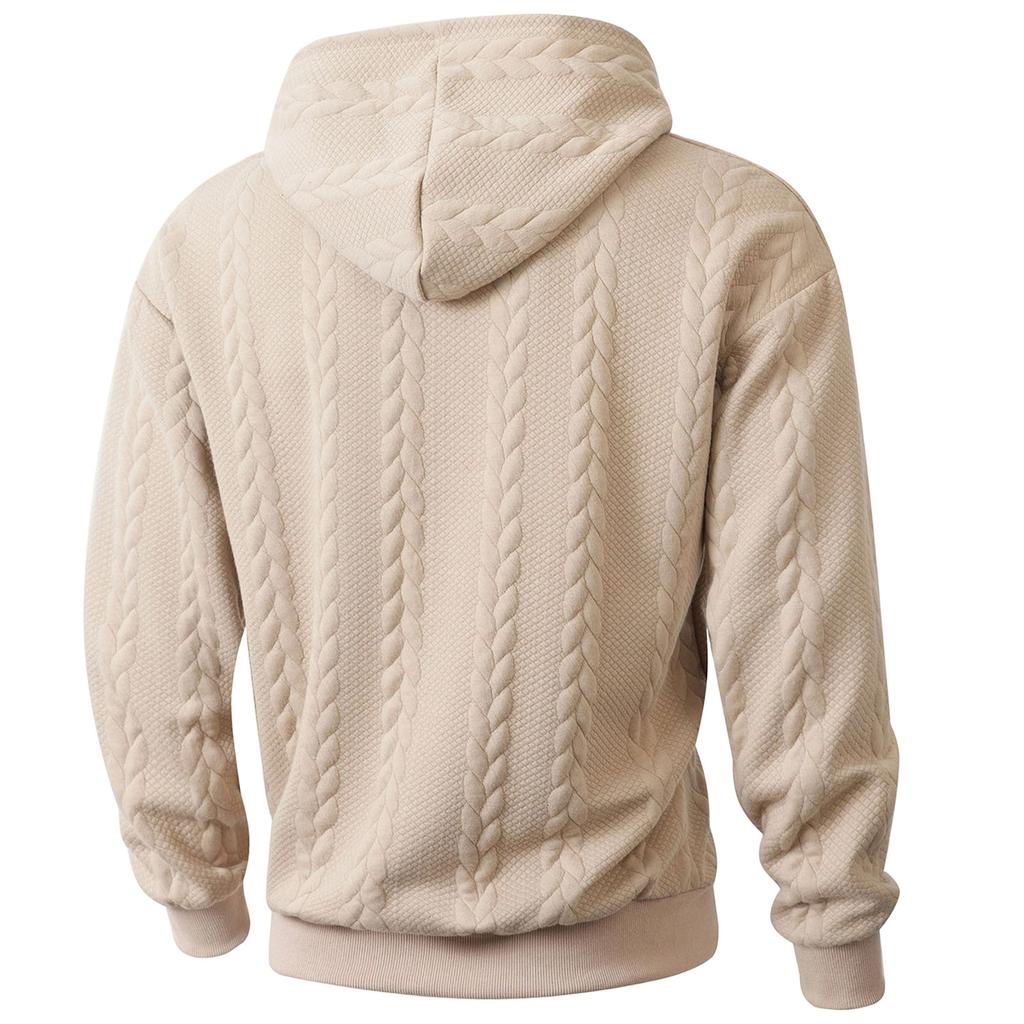 Men's Casual Color Hoodie Long Sleeve Pullover Sweatshirt