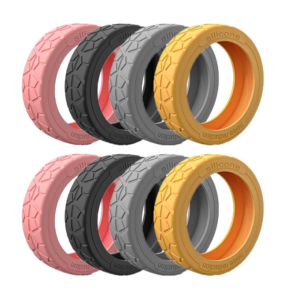 8 stk Silikon Koffert Hjul Beskyttelsesdeksel Reduser Støy Trallekasse Hjuldeksel