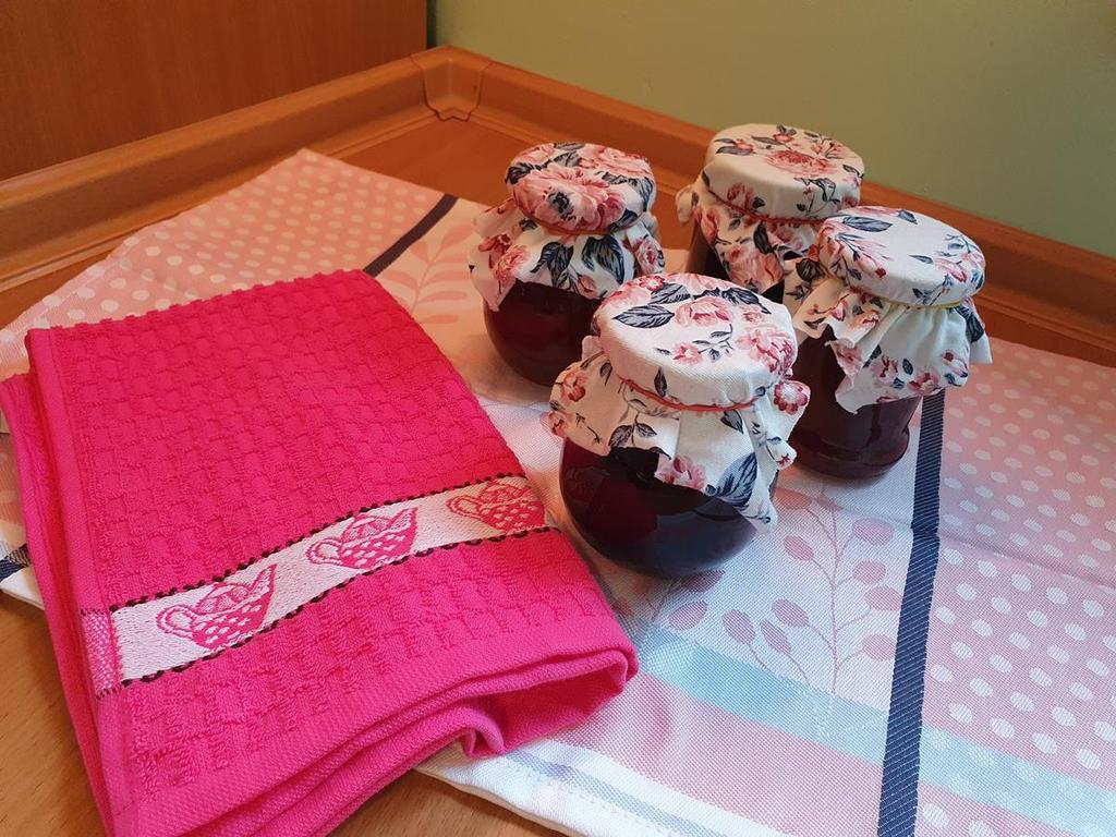 Ścierka Kuchenna Bawełna Egipska 50X70 Wzór Flora Różowa