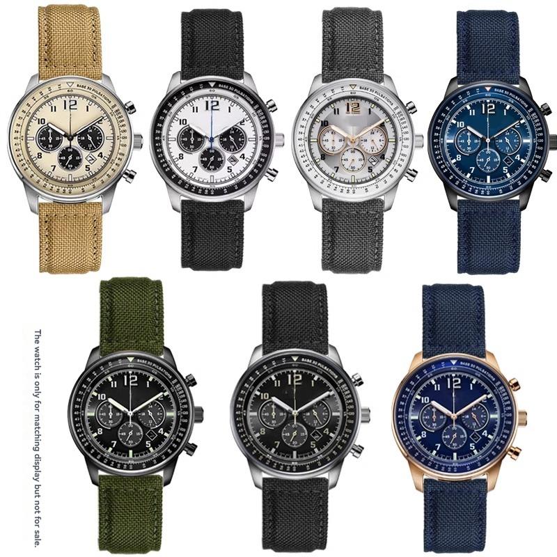 Per Cinturino Orologio in Tela di Nylon Serie Citizen FF Pilot CA4500/4503/4505 Cinturino IWC Mark 18 Cinturino Hamilton Kaki Field 20mm 21mm 22mm