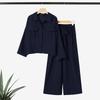 ZANZEA Women Long Sleeve Blouse and Pants Casual Two Piece Suit Sets