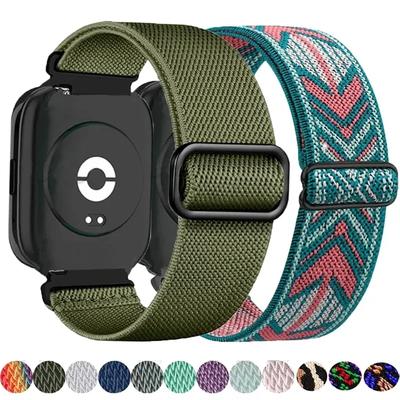 Nouveau bracelet élastique en nylon pour Redmi Watch 3 Active/Lite Hommes Femmes Sport Boucle de bracelet tressée Solo Pour Redmi Watch 5 Active/Lite