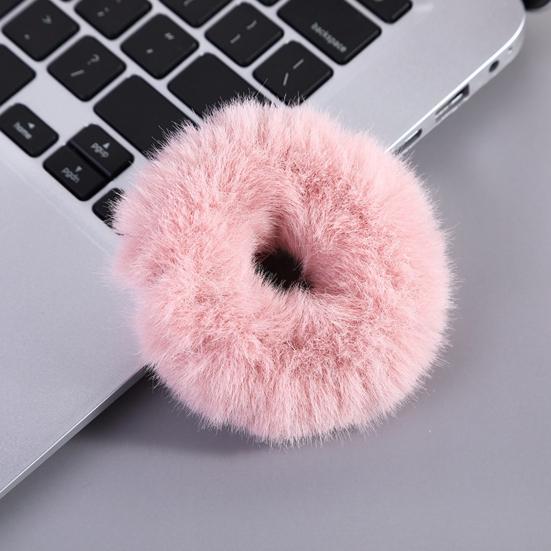 Hair Scrunchy Practical Delicate Headwear Hair Rope Big Donut Shape Hair Band Hair Rope for Gift