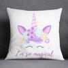 Cartoon Pink Unicorn Collection Pillow Gift Home Office Decor Pillow Bedroom Sofa Car Cushion Cover Pillowcase