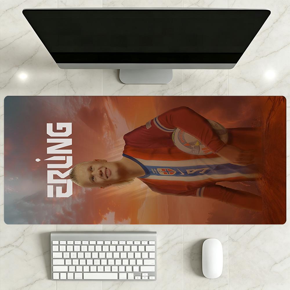 Haaland Gaming Mouse Pad Office Mouse Mats Computer Desk Mat Non-Slip Rubber Bottom Computer Decor Item Office Use