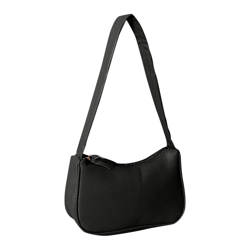 Retro Damen Einfarbig Reißverschluss Handytasche Handtasche Schultertasche Achseltasche