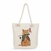 Samurai Cat Print Thick Rope Single-shoulder Beach Bag 7235