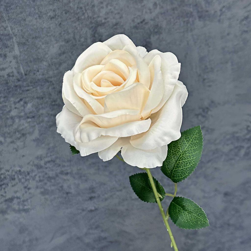 8pcs Artificial Large Rose Flower Branch Silk Long Stem Rose for Wedding Party Floral Decoration