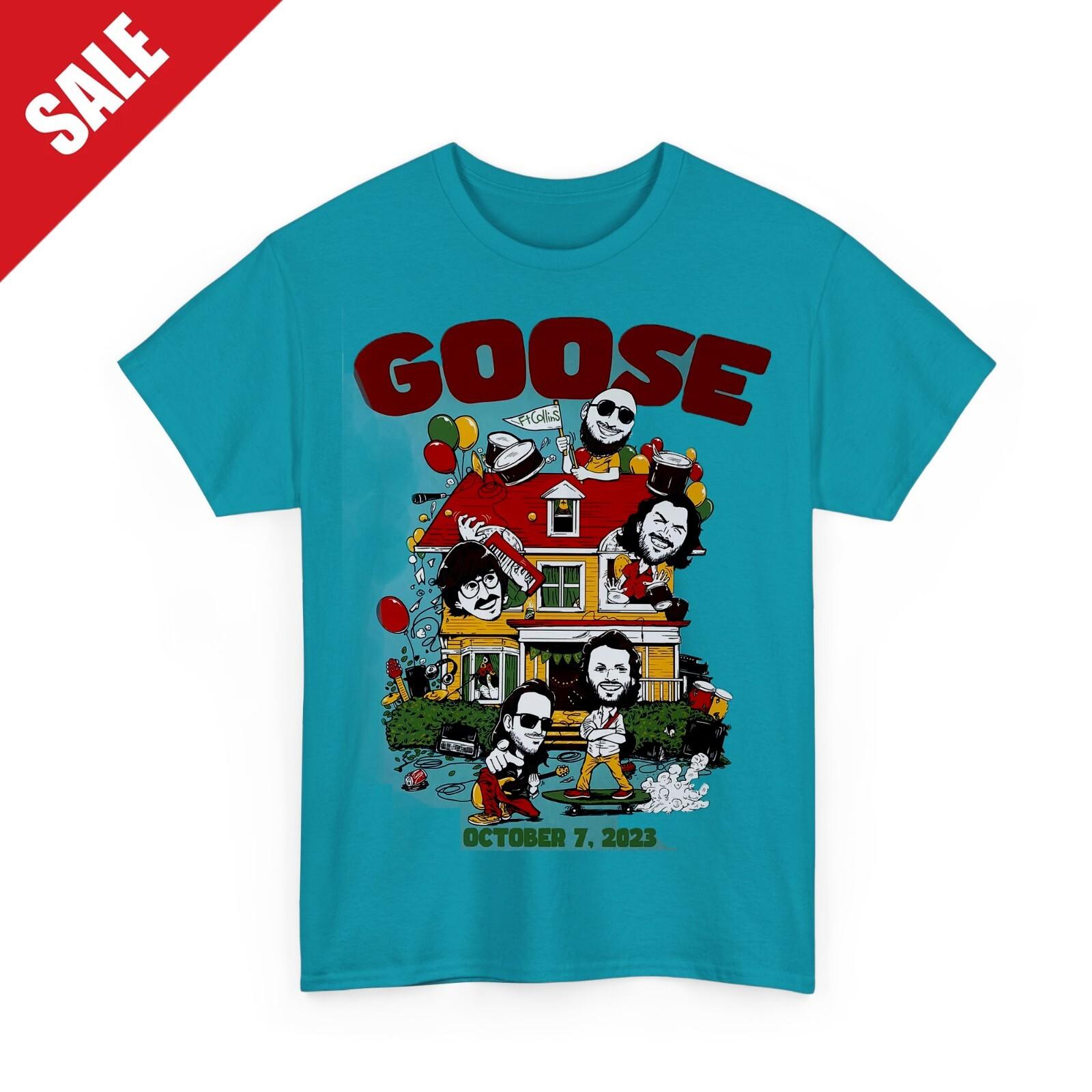 Goose The Band Concert Poster Fort Collins CO 2023 shirt 7D366 L