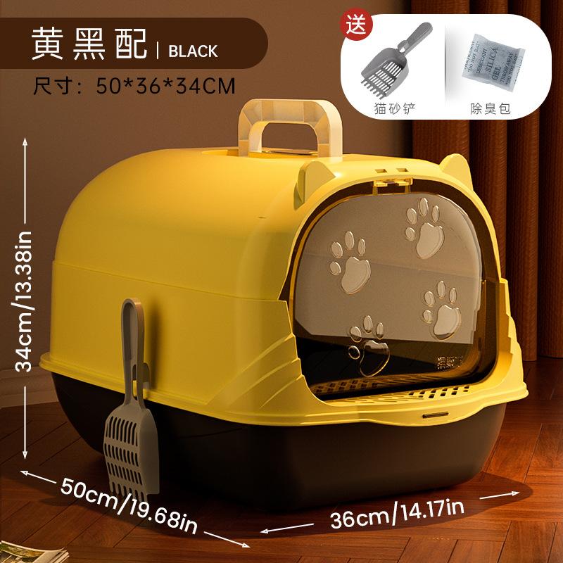 Cat Litter Box Oversized Fully Enclosed or Semi-enclosed Odor-proof and Splash-proof Cat Toilet Pet Products
