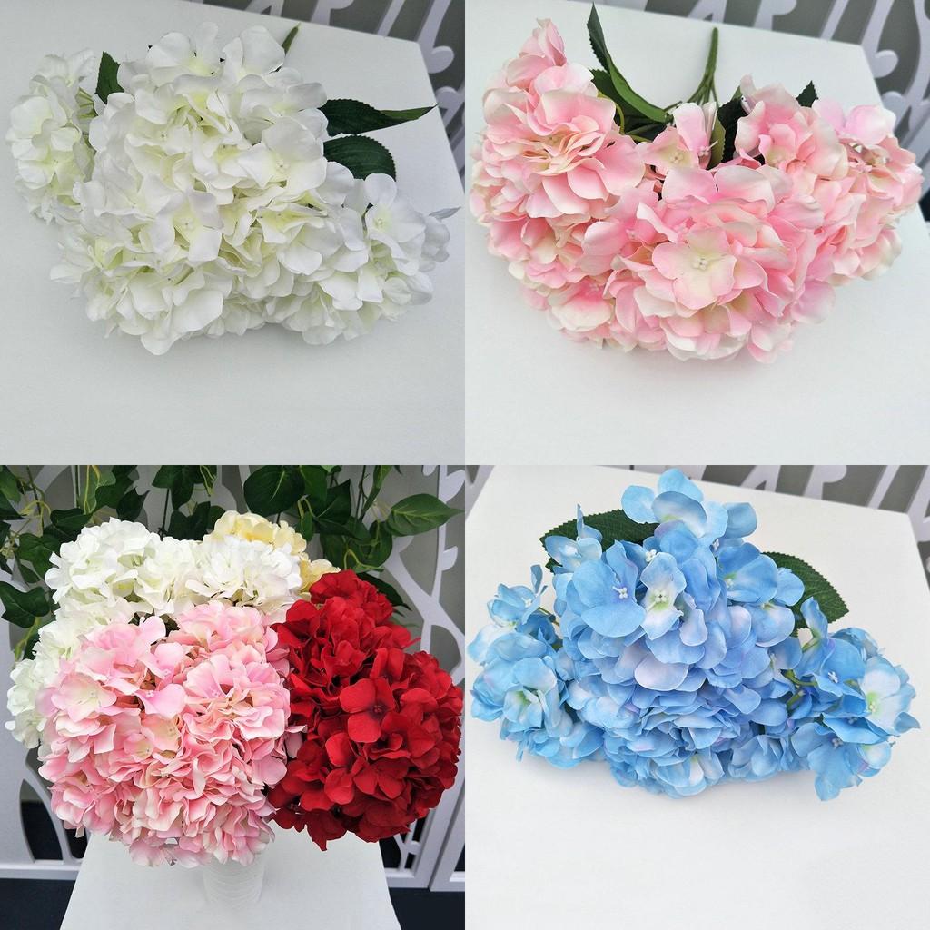 Soft Fabric Hydrangea Artificial Flower For Home Garden And Wedding Decor